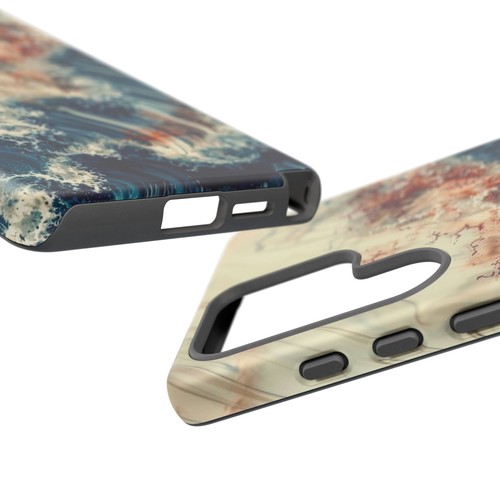 Blue White Rushing Ink Resin Waves - Phone Case for iPhone, Galaxy, Pixel - 第 196/281 張圖片