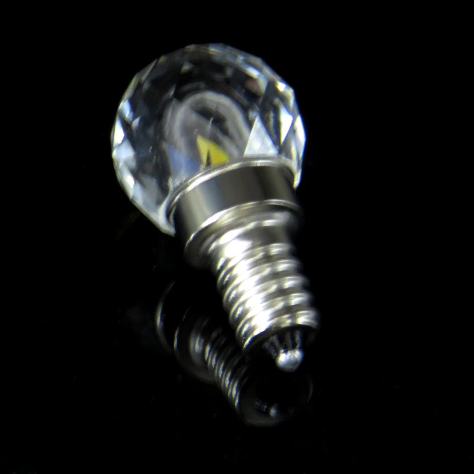 2/10pcs E12 C7 K9 Crystal LED Bulb Lamp 1505 COB+2835SMD 110V 4W Crystal Light Y - Image 3 of 3