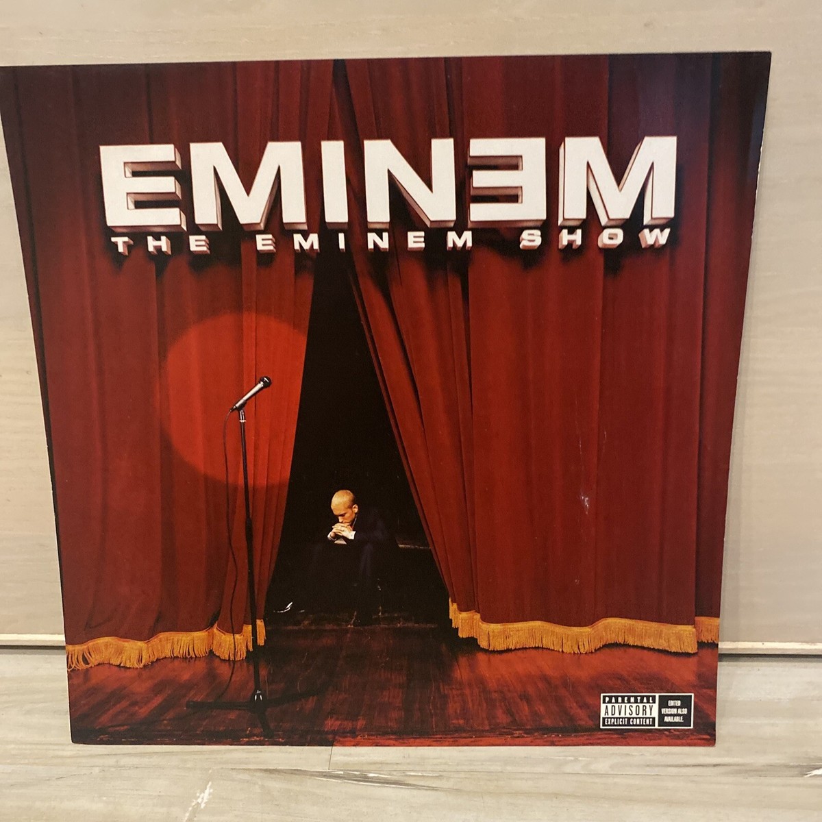 Eminem 2002 The Em Show 2 Sided promotional poster Has Flaws