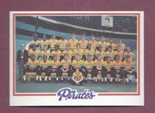 RAZOR SHARP 1978 TOPPS #606 PITTSBURGH PIRATES TEAM CARD CHECKLIST .99 SHIP R365