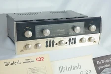 McIntosh C22 Tube Preamplifier Original BumbleBee capacitors manuals receipt -