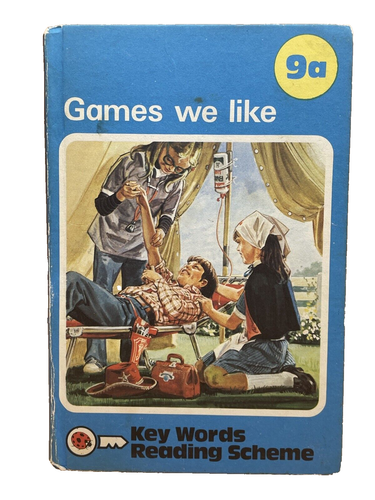 Vintage Marienkäfer Buch - Schlüsselwörter Leseschema 9a SPASS UND SPIEL 70er Jahre lernen