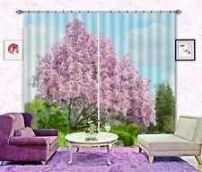 3D Pink Tree Sky ZHUA2988 Photo Curtain Window Blockout Fabric Amy 2023