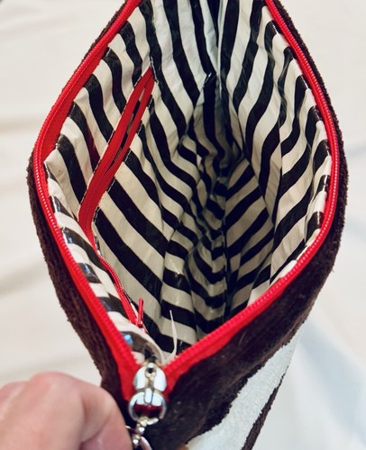 Authentic Henri Bendel Striped Lined Wet Bikini Bag Clutch Pouch - Picture 8 of 9