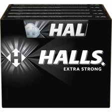 HALLS EXTRA STRONG Menthol Eucalyptus Flavor Pastilles Refreshing (pack of 20)