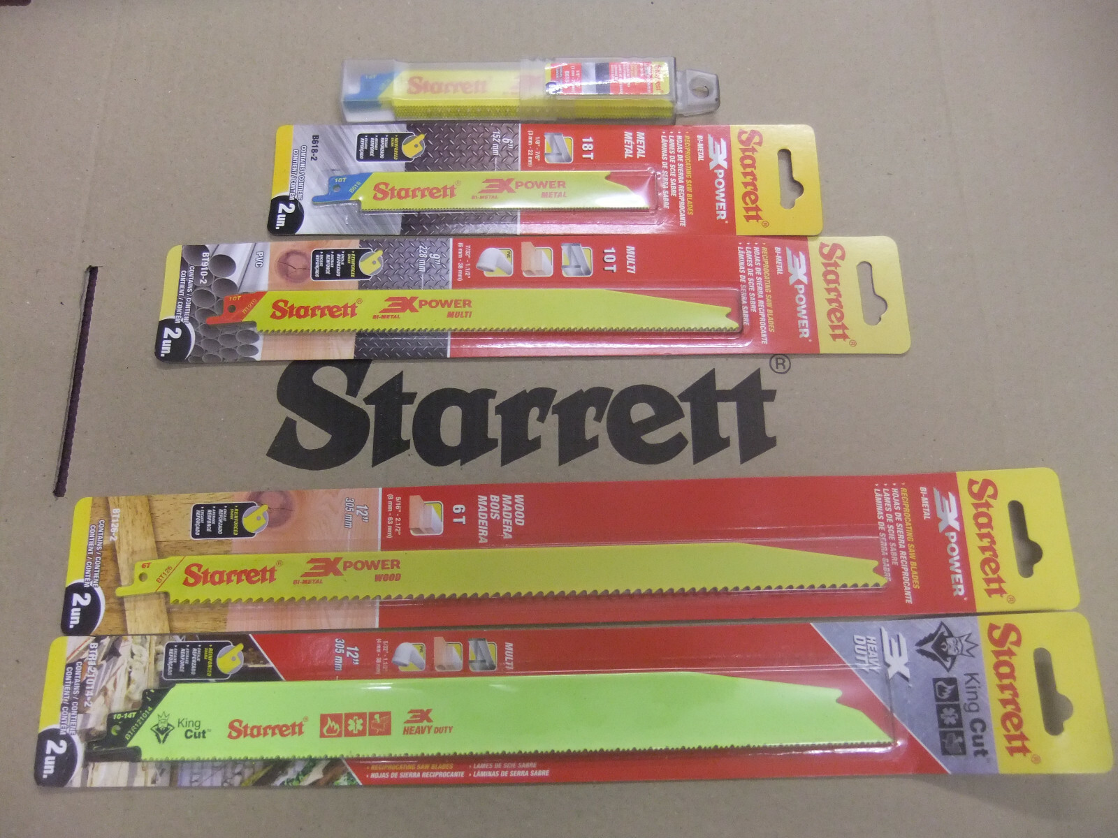 NEW. 3X POWER KING Cut Starrett Bi-metal Industrial Reciprocating.