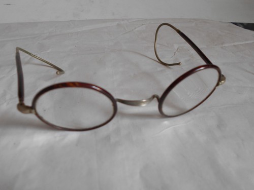 Vintage runde Brille 30er Jahre nur Brillengestell french sprung ends potter - Bild 2 von 6
