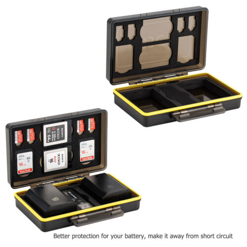 Battery + SD Micro SD XQD Memory Card Case Holder Box fr Canon Nikon Sony Camera - Picture 6 of 12