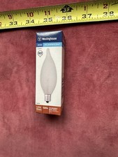 (0066.) Decorative Bulb 40W Frost Flame-tip Can-Base 3279 - Lot of 5