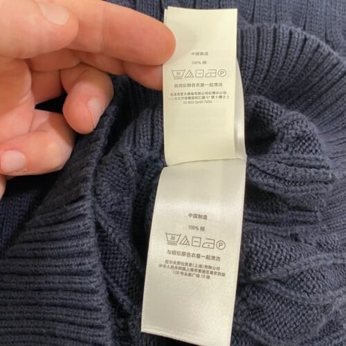 Boy's XL Sweater Vest Polo Ralph Lauren Blue Sleeveless Cable Knit Sleeveless - Picture 14 of 16
