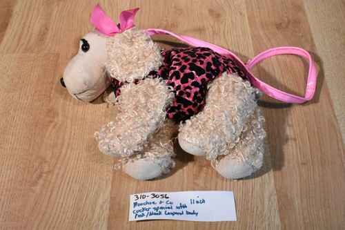 Poochie and Co. Cocker Spaniel with Pink/Black Leopard Body Bag Plush (310-3056) - Picture 1 of 4