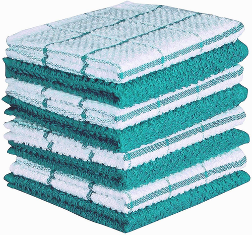 Kitchen Dish Cloths Set of 8 – Highly Absorbent, Super Soft Terry Cotton Dishclo - Picture 12 of 12