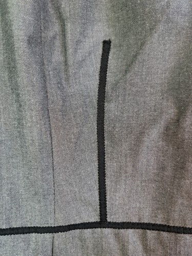 Vestido Nine West Traje Separado Gris Vaina Talla 16 Acentos Negros Totalmente Forrado - Imagen 8 de 22