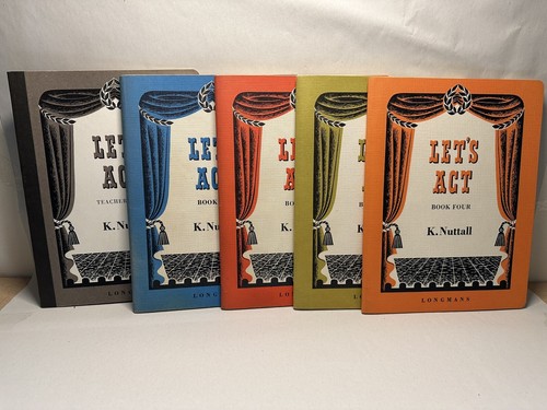 Let’s Act Series Books 1-4 & Teacher’s Book Kenneth Nuttall Longmans Vintage