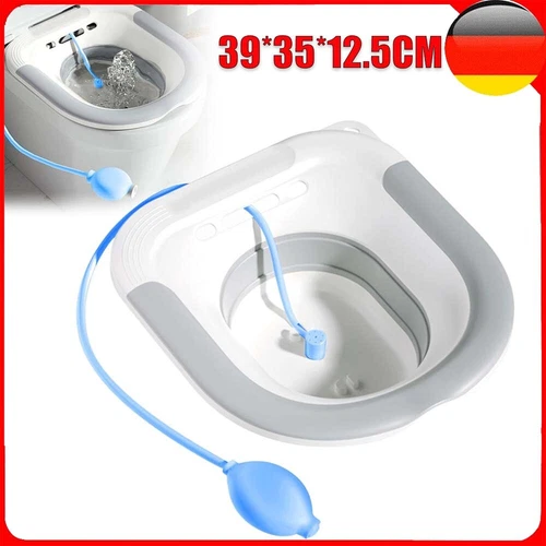Vital Comfort Einsatzbidet, faltbares Sitzbad für die Toilette/Toiletteneinsatz - Bild 6 von 11