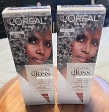 (2) L'Oreal Paris Le Color Gloss For Gray Hair One Step Toning Silver Slate