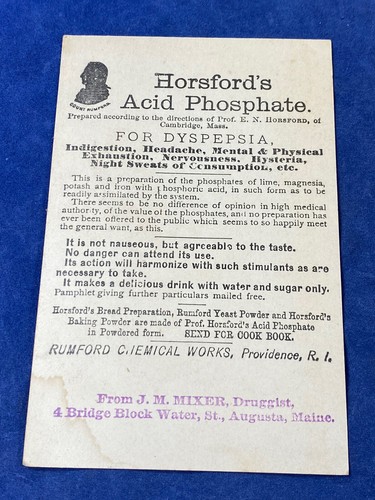 3 C1885 Victorian Trade Cards HORSFORDS Baking Powder, Acid Phosphate PROVIDENCE - Picture 8 of 12