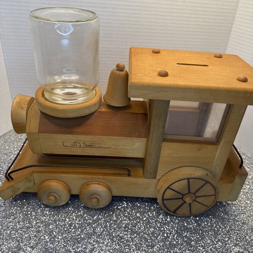 Vintage Wooden Train Engine Gumball Candy Dispenser Carson Toy & Trinket Company - Picture 13 of 18