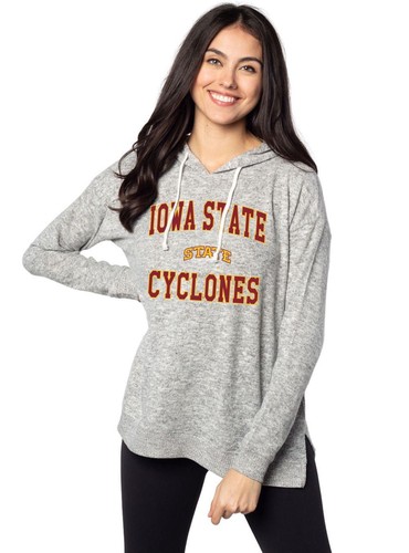 Womens Iowa State Cyclones Hoodie Cozy Fleece Tunic Hoodie - Picture 2 of 2