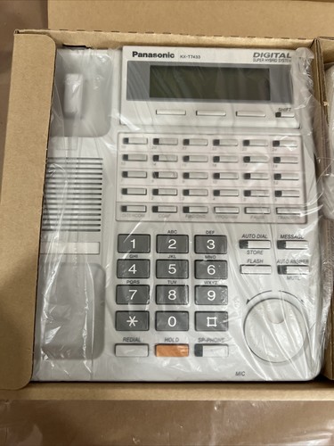 Panasonic KX-T7433 KX-T7433CN 24-Tasten Display Telefon WEISS *NEU OVP* - Bild 3 von 5