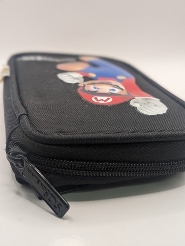 Nintendo DS Lite Super Mario Bros Carrying Case Black - Used & Cleaned - Picture 4 of 8