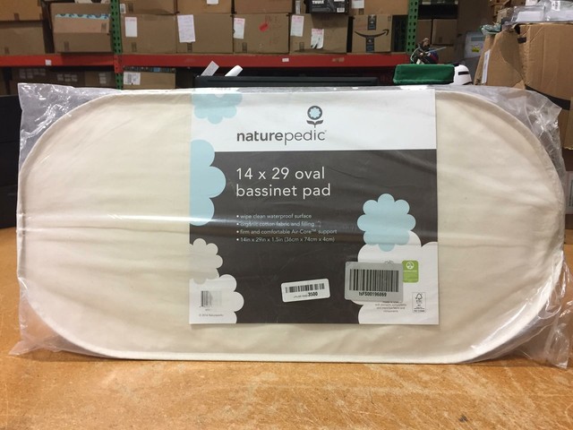 naturepedic oval bassinet mattress
