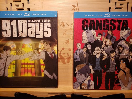 Mafia Anime: 91 Days Complete Series & Gangsta Blu-ray (8 Disc Set) w Slipcovers