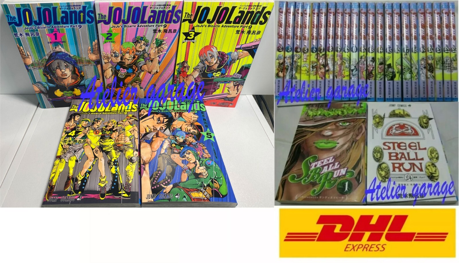 USADO STEEL BALL RUN Vol.1-24 + The JOJOLands Vol.1-5 29 Set Manga Japonés