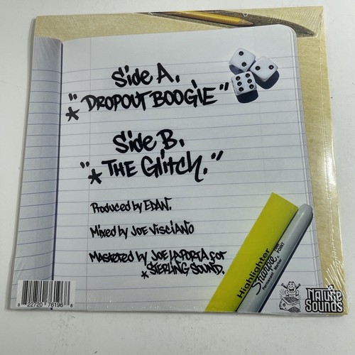 MF Doom Your Old Droog Dropout Boogie Highlighter Yellow 7” Vinyl Record Edan 45 - Picture 3 of 8