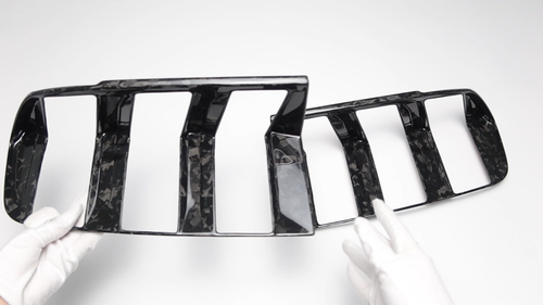 Cubierta de lámpara de luz trasera de carbono forjado para Ford Mustang S650 GT Dark Horse 24+ - Vídeo 1 de 1