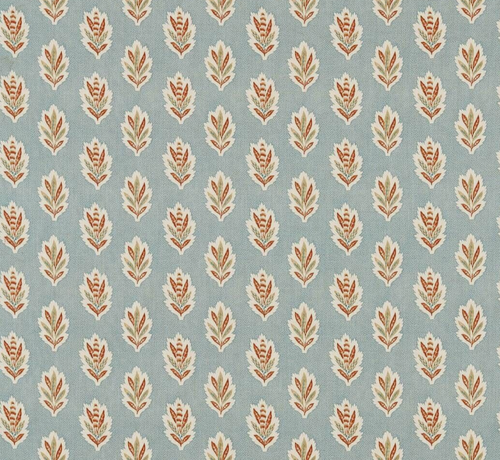 SANDERSON VORHANGSTOFF DESIGN Sessile Leaf 3,9 METER BLAU TON BAUMWOLLMISCHUNG - Bild 4 von 7