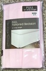 New Smooth Weave Pink Tailored Full Bedskirt Bed Skirt 14†Drop
