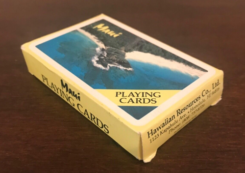 Maui Hawaii Deck Sealed Playing Cards Coastline Hawaiian Resources Co Vintage - Picture 4 of 6