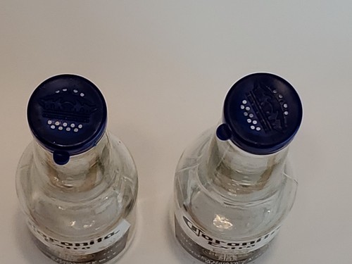 Corona Extra Cerveza 6" Glass Bottle Salt and Pepper Shakers Set of 2 EUC - Picture 9 of 12