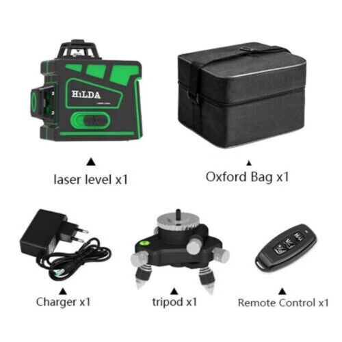 Laser Level 12 Lines 3D Level Self-Leveling 360 Horizontal And Vertical Cross DE - Bild 43 von 47