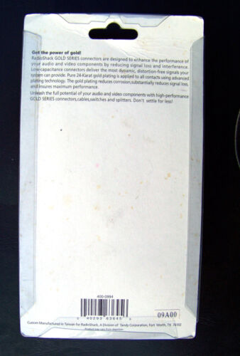 Wall Plate: RCA (Speaker Wire) + F-connector (antenna/cable modem) 40-994 gold - Picture 4 of 4