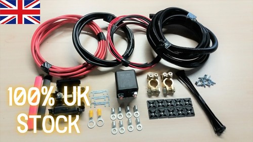 Campervan Leisure Battery Split Charge Relay Kit - 200 Amp x 3M Power Cable - Picture 3 of 6