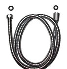 SHOWER HOSE, 1.5m FLEXI STAINLESS STEEL, 1/2"BSP CONNECTIONS, WITH WASHER SEALS