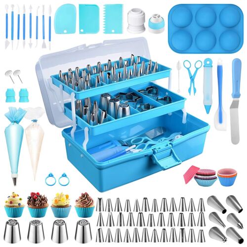 Cake Decorating Kit Piping Tips and Bags Set Cupcake Cookie Baking Accessories - Picture 14 of 15