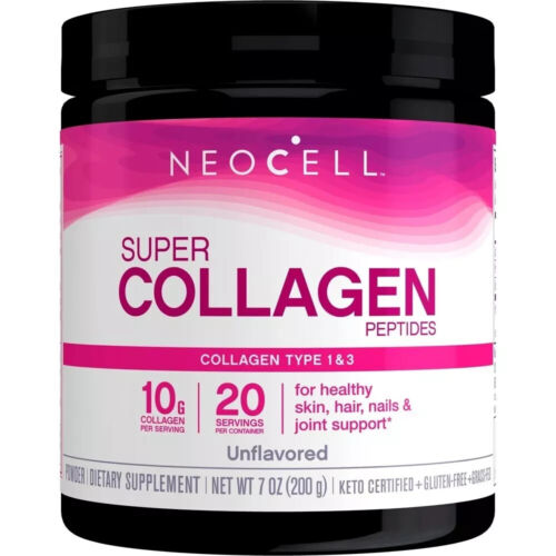 NeoCell Super Collagen Powder Type 1 & 3 Peptides, Unflavored 7oz (200g)