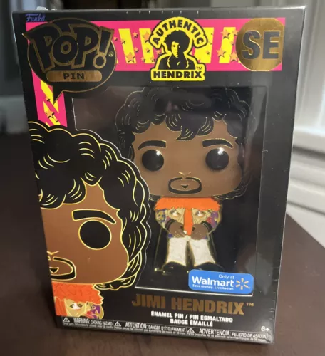 2022 Funko Pop Enamel Pin Jimi Hendrix SE Walmart Exclusive