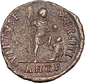 THEODOSIUS-I-the-Great-w-labarum-Big-Ancient-Roman-Coin-Chi-rho-CHRIST-i42379