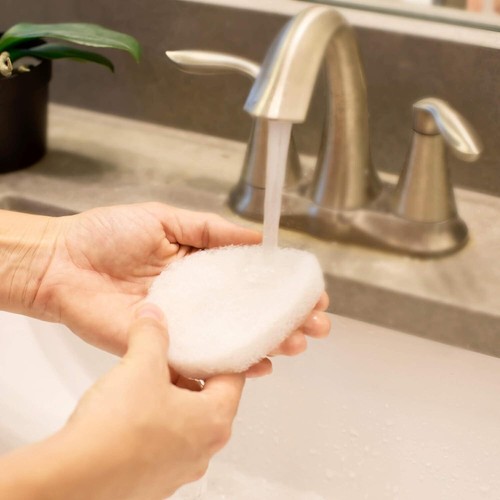 Confezione 10 Spugna Viso Per Pulizia Profonda Quotidiana Rimuovi Pelle Morta Tutti i Tipi - Foto 5 di 9