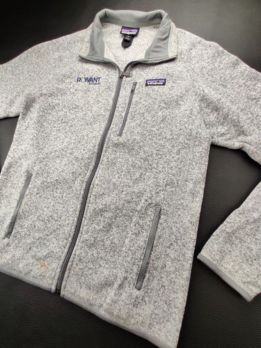 Patagonia Men's Medium Grey Full Zip Fleece Jacket "Roviant Scenic" Logo Jacket - Picture 5 of 12