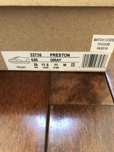 UMI Boys Wing Tip Oxford Gray Dress Sneaker Shoe PRESTON Mint Leather Size 11.5 - Picture 2 of 8