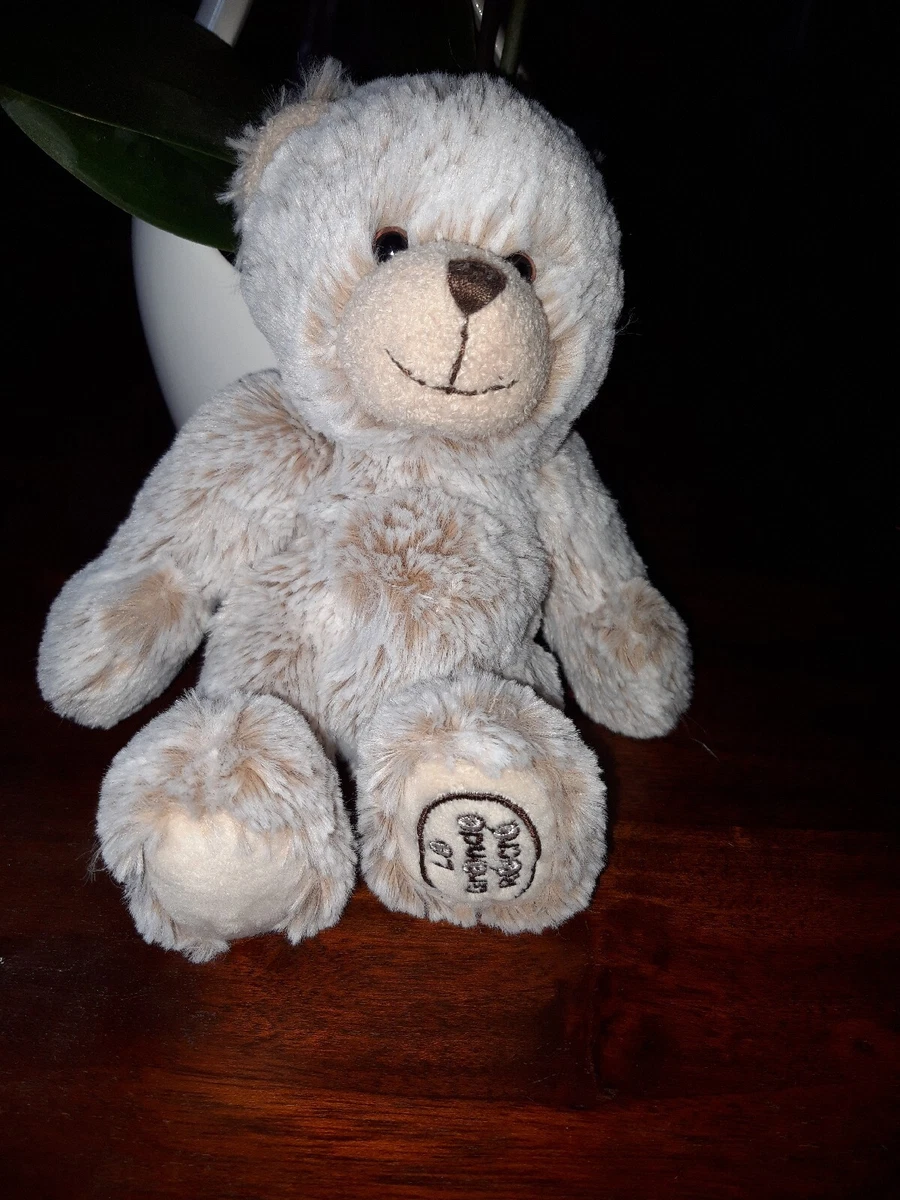 OC/DOUDOU OURS LA GRANDE RECRE BEIGE PETIT MODELE BLANC CHINE 20cm tbe