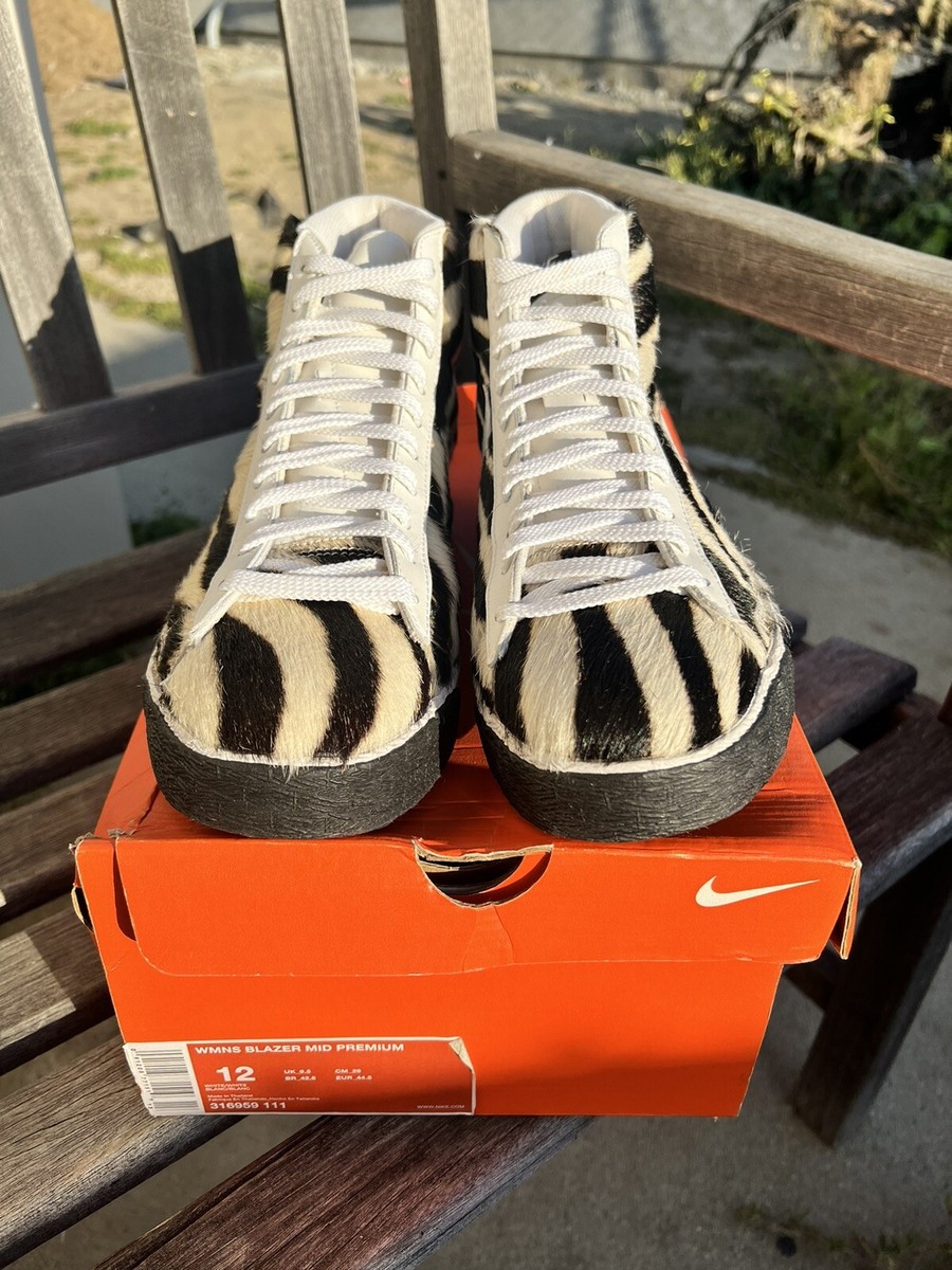 NIKE BLAZER SB PREMIUM SE 27.5アイボリー/スエード Nike Blazer Premium Zebra Hair safari Anmial Supreme sb wmns