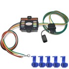 Powered 3 to 2 Wire Tail Light Converter with 4-Way Flat Trailer Connector
