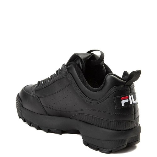 NEW Mens Fila Disruptor II Premium Athletic Sneaker BLACK 2 - Picture 2 of 3