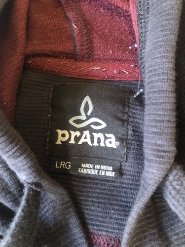 prAna Barringer Full Zip Organic Cotton Hoodie Sweatshirt Men's Size Large - Picture 7 of 9